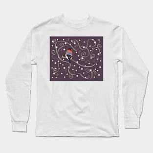 Winter Bullfinch Long Sleeve T-Shirt